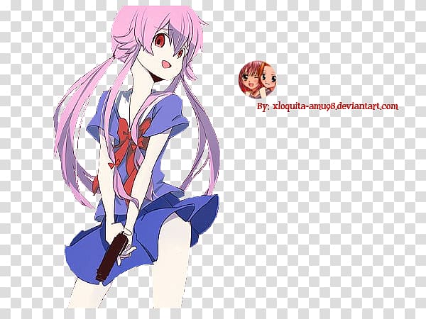Mangaka Desktop Anime Character, mirai nikki transparent background PNG clipart