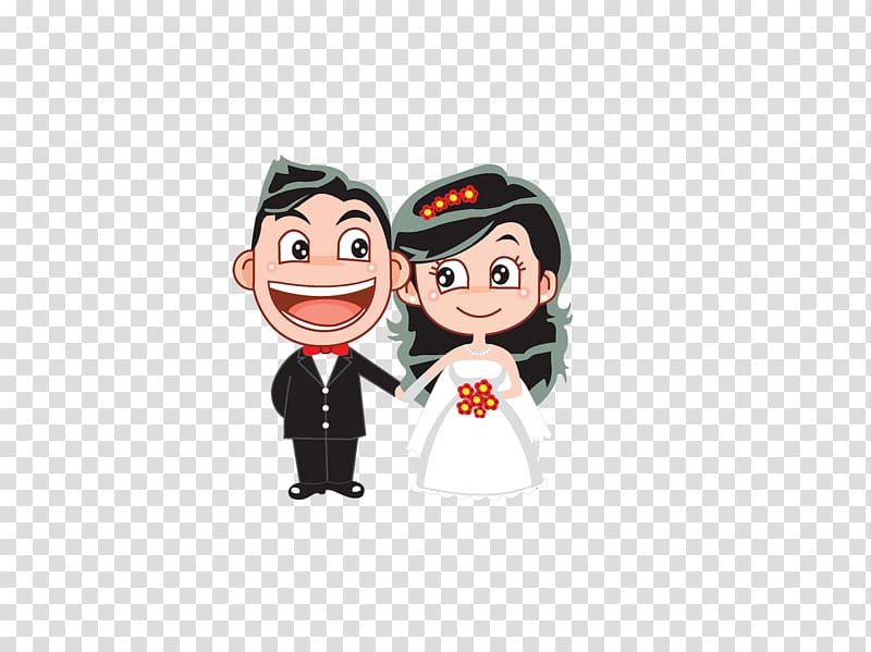 Wedding invitation Cartoon Marriage, Happy wedding transparent background PNG clipart