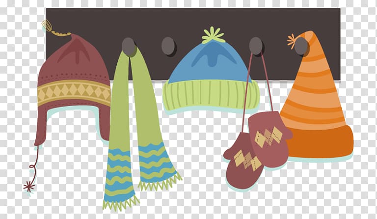 Scarf Hat Glove Feather boa, Hat transparent background PNG clipart