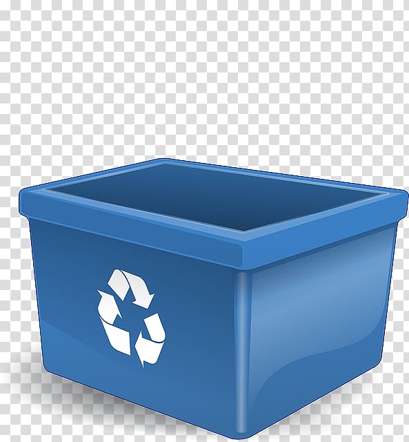 Recycling bin Rubbish Bins & Waste Paper Baskets Green bin, blue title box transparent background PNG clipart