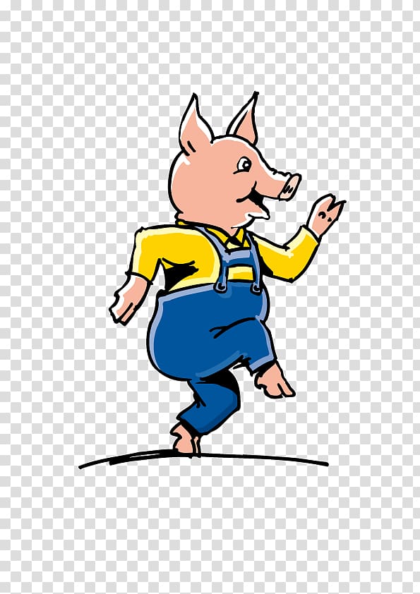 Domestic pig , Happy pig transparent background PNG clipart