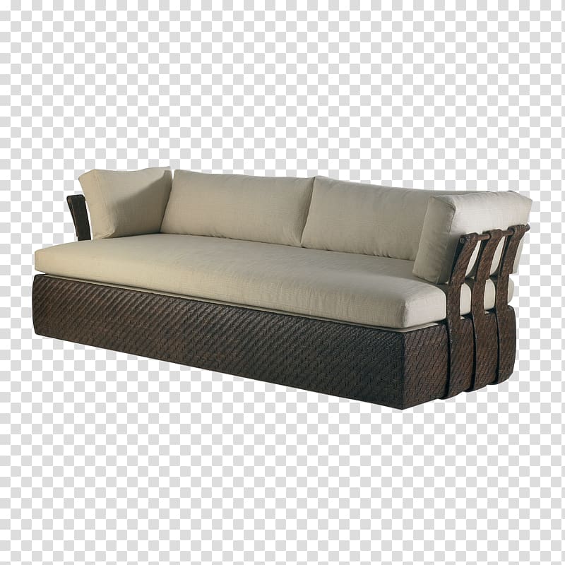 Loveseat Daybed Couch Furniture Divan, Simple Double thick sofa transparent background PNG clipart