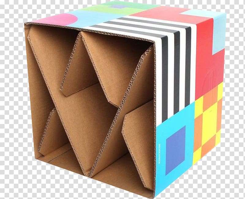 Box Cardboard furniture Table Stool, box transparent background PNG clipart