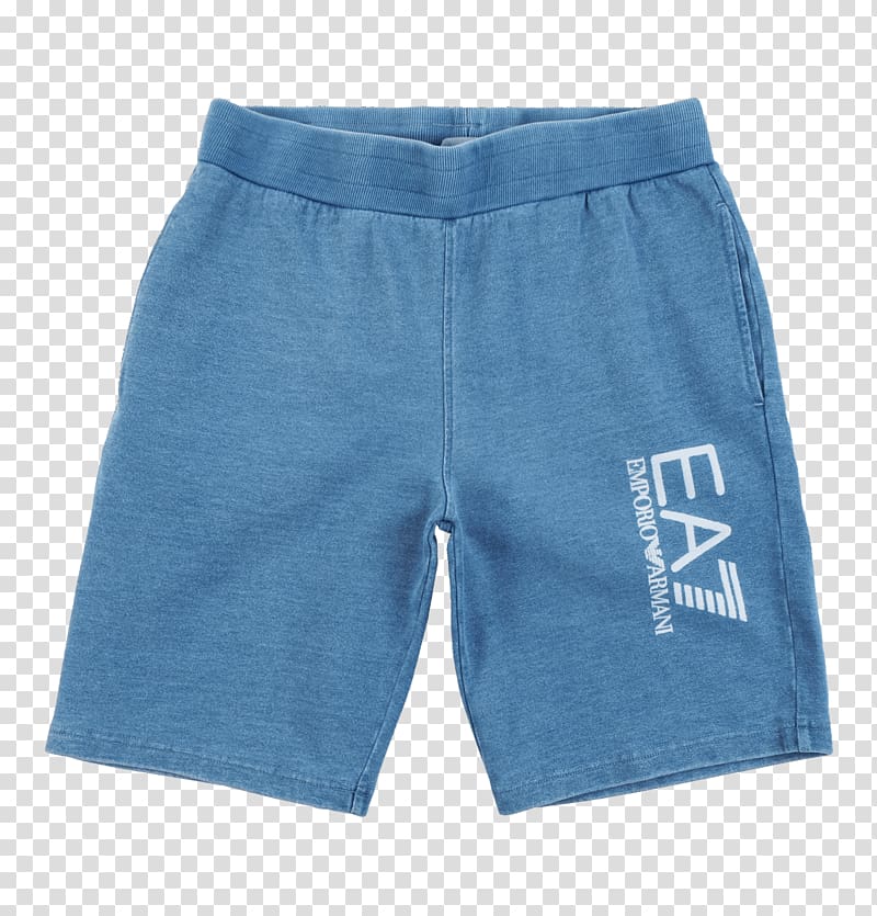 Bermuda shorts EA7 Homme Bermuda bord de Mer Bleu foncé Tailles 12 100% polyester Trunks Boxer shorts, light blue jeans transparent background PNG clipart