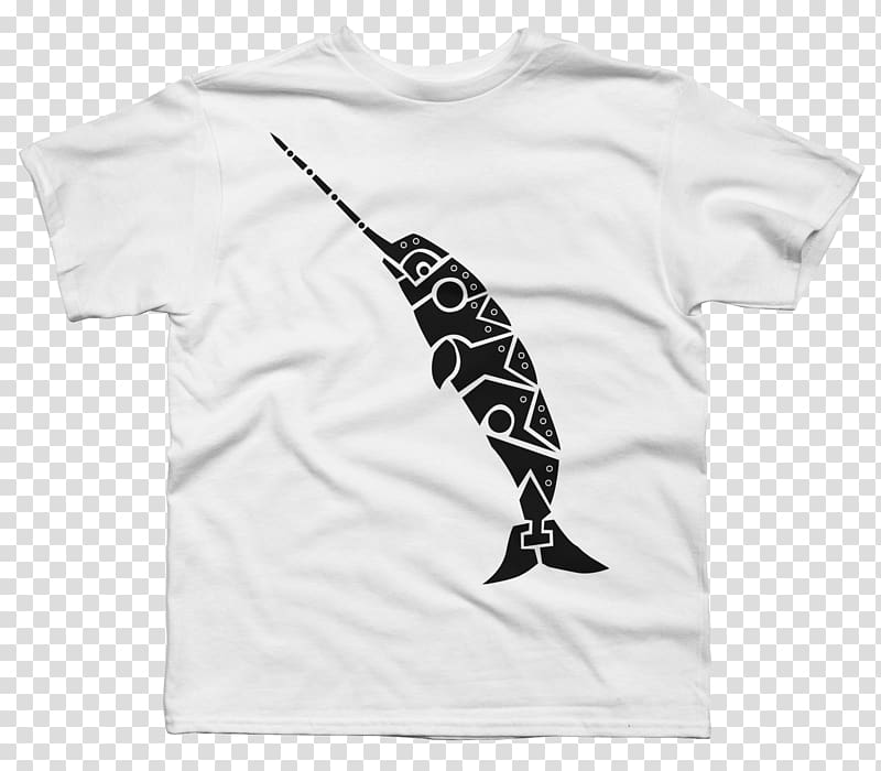 T-shirt Narwhal Art Printmaking Whale, T-shirt transparent background PNG clipart