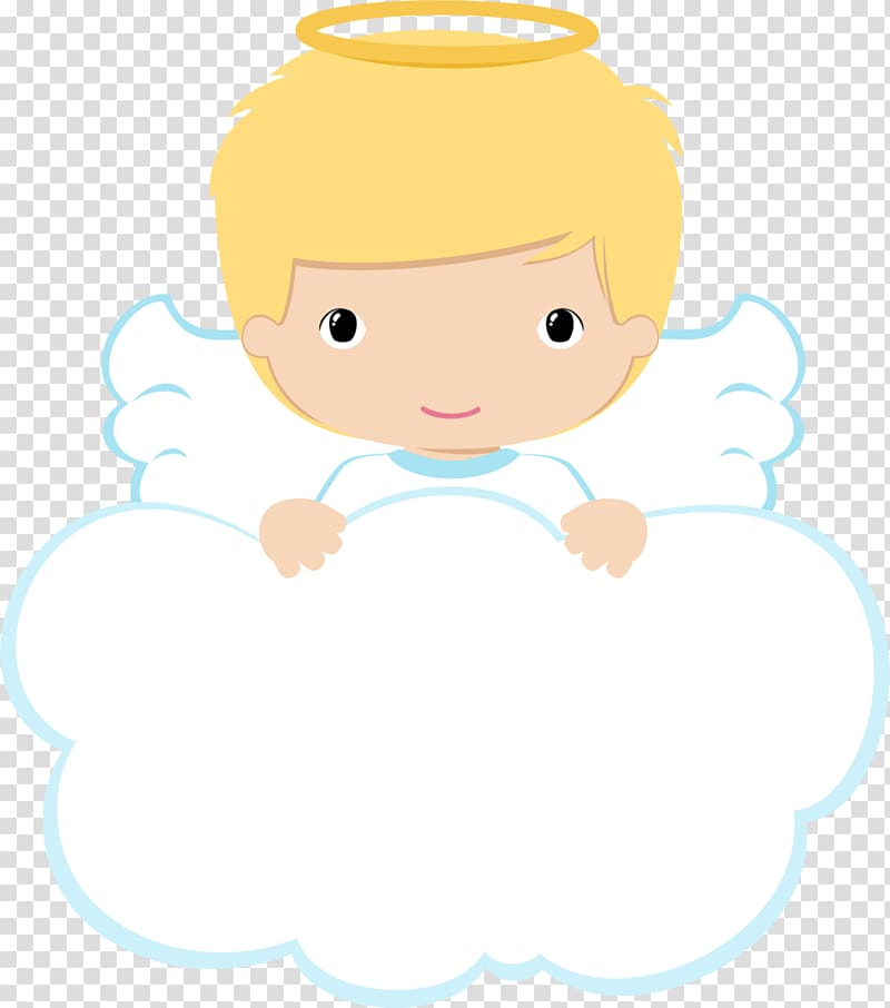male angel on cloud art, Baptism Child First Communion , baptism transparent background PNG clipart