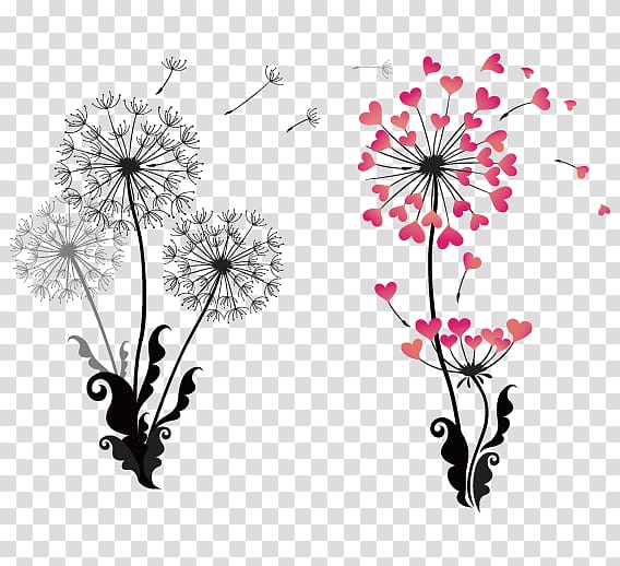Dandelion Drawing , Dandelion transparent background PNG clipart