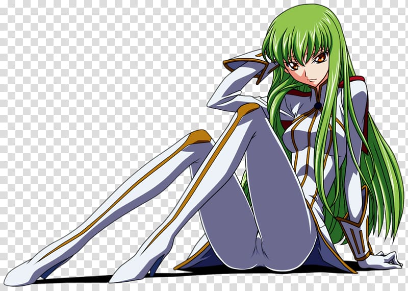 C.C. Lelouch Lamperouge Code Geass Anime, simple panels background  transparent background PNG clipart | HiClipart