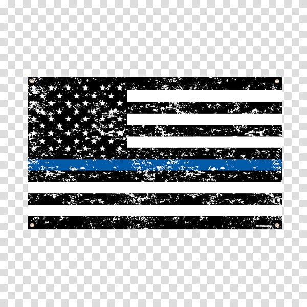 black and white flag painting, The Thin Red Line Thin Blue Line Flag of the United States Decal, usa flag grung transparent background PNG clipart