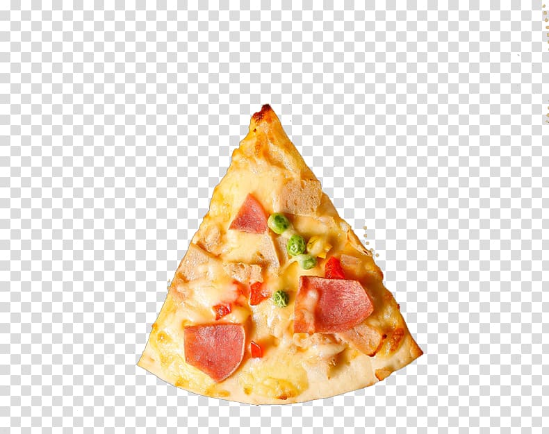 Pizza Ham Tarte flambxe9e Stuffing Junk food, Delicious durian ham pizza material transparent background PNG clipart