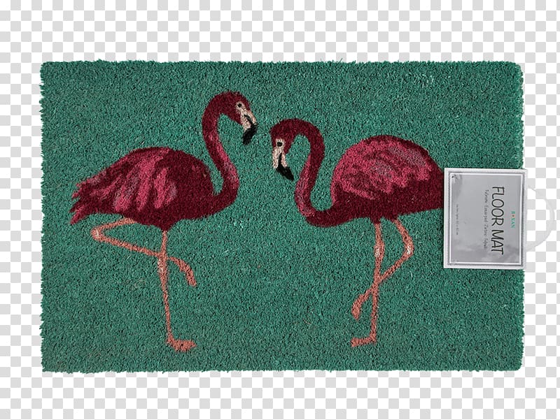 Mat Door Natural rubber Gift Greater flamingo, sagoma fenicottero transparent background PNG clipart