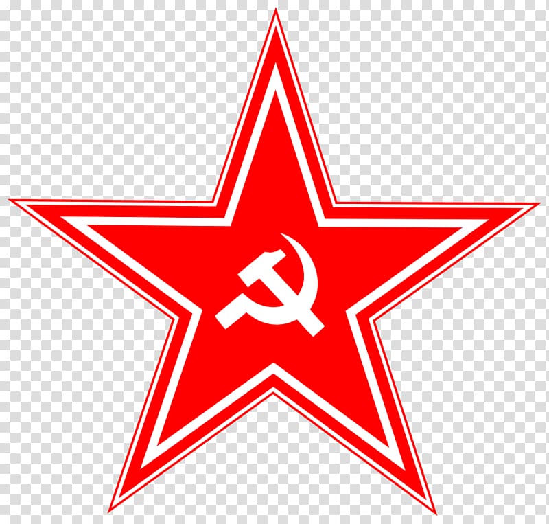 Red star Icon, red USSR star transparent background PNG clipart