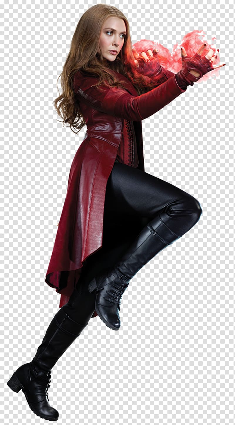 Elizabeth Olsen Wanda Maximoff Avengers: Age of Ultron Quicksilver Vision, Iron Man transparent background PNG clipart