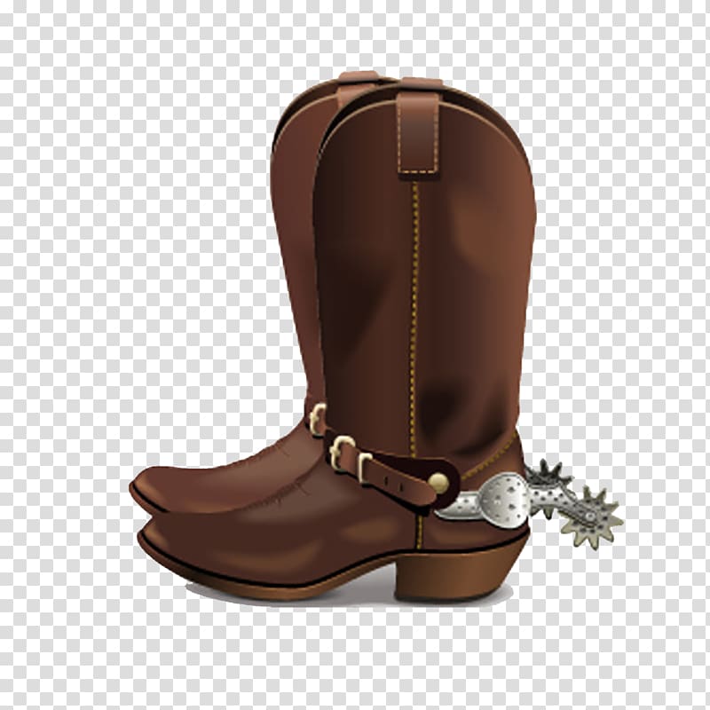 pair of brown cowboy boots illustration, Cowboy , Cowboy boots transparent background PNG clipart