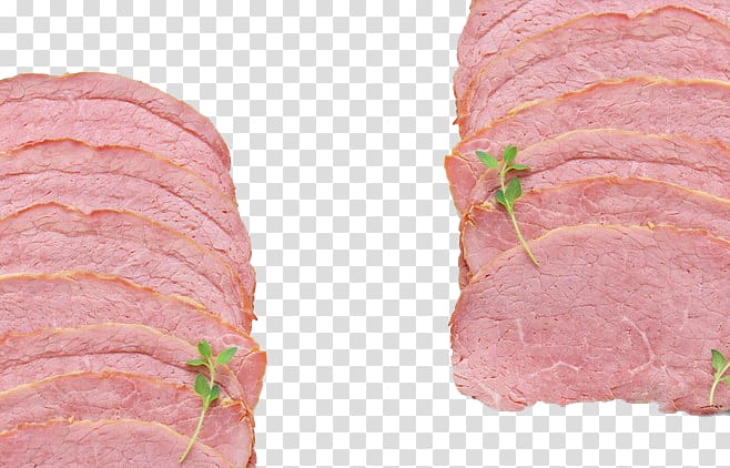 Ham Back bacon Beef, meat transparent background PNG clipart