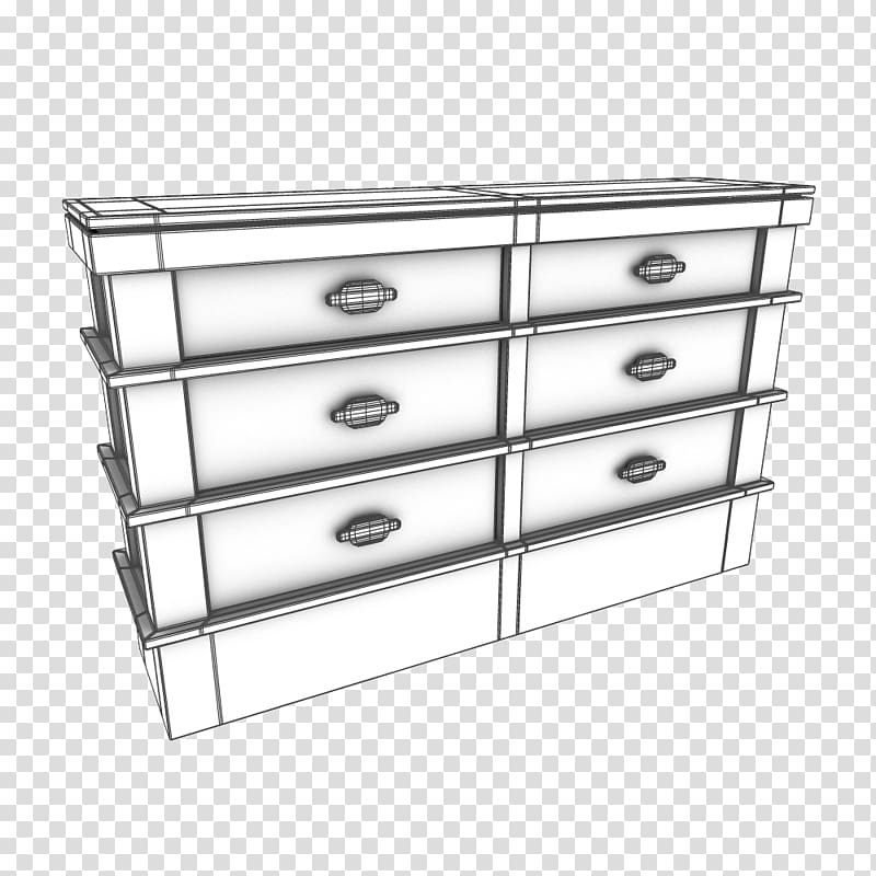 Chest of drawers Furniture FBX 3D computer graphics, 3d furniture transparent background PNG clipart