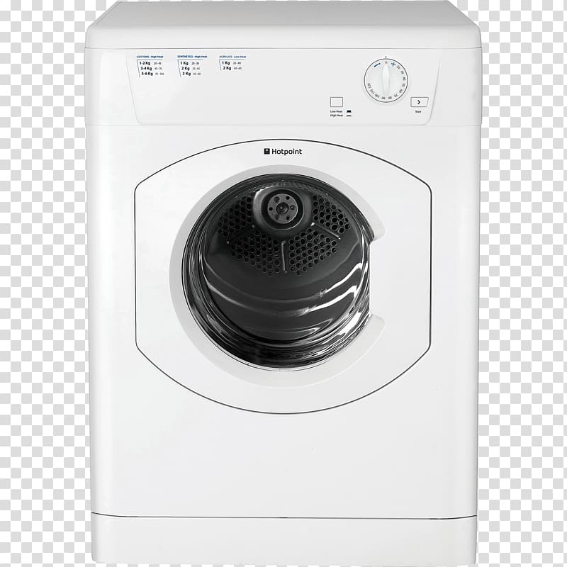 Hotpoint Freestanding Vented Tumble Dryer Clothes dryer Home appliance Hotpoint Aquarius TVM570, others transparent background PNG clipart