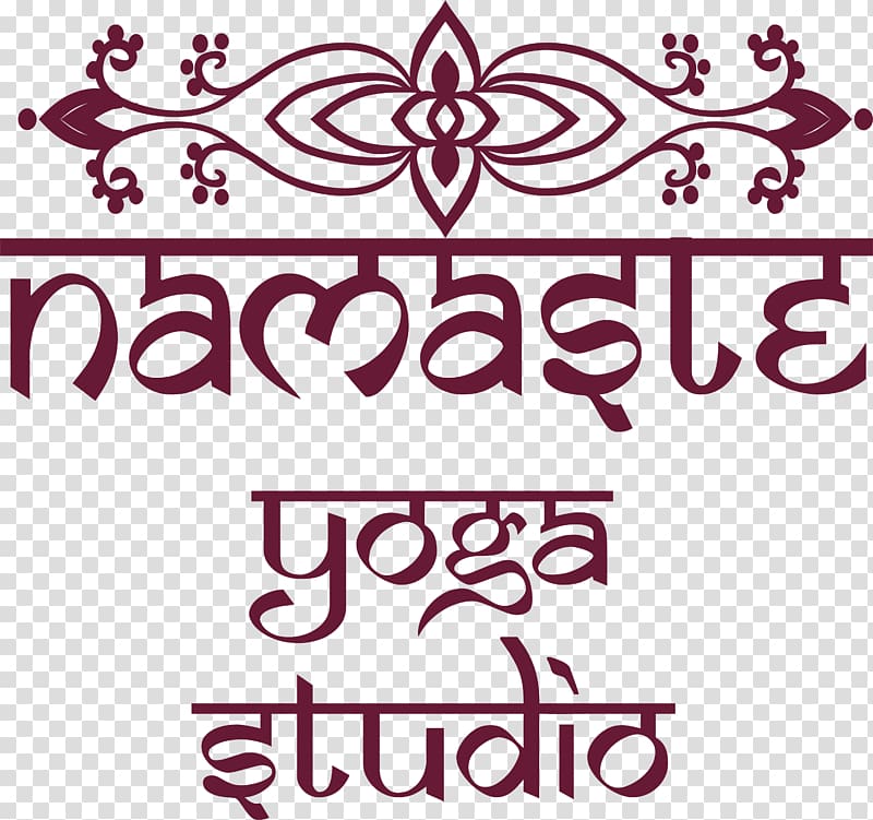 Namaste Wall decal Sticker Stencil, Wine red simple flowers transparent background PNG clipart