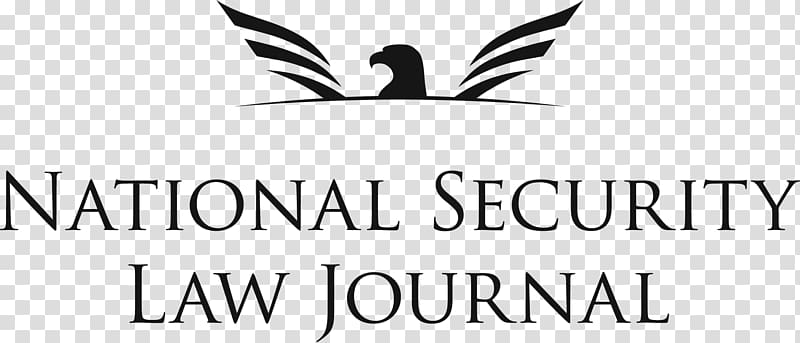 Logo National Security Law Journal Black and white Font, be Positive transparent background PNG clipart
