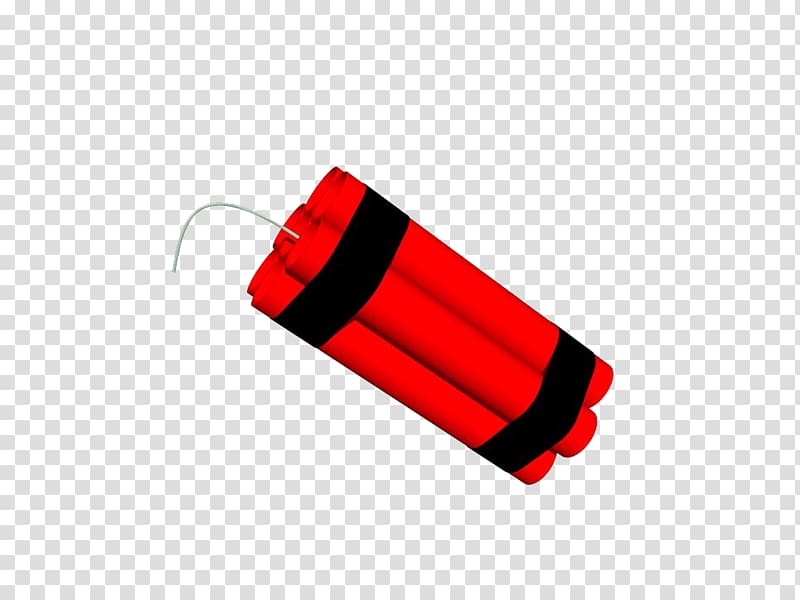 Hand painted red explosives transparent background PNG clipart