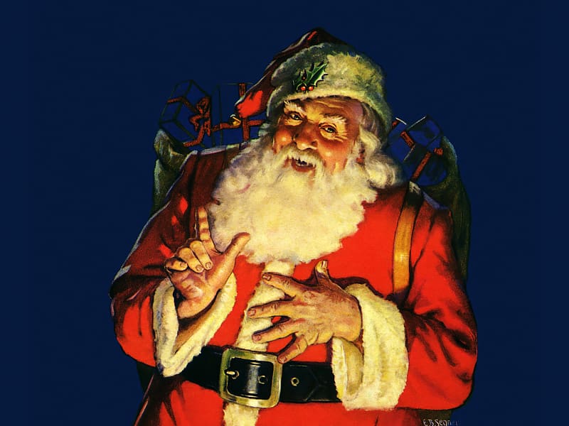 Santa Claus\'s reindeer Rudolph Christmas Jolly Old Saint Nicholas, Saint Nicholas transparent background PNG clipart