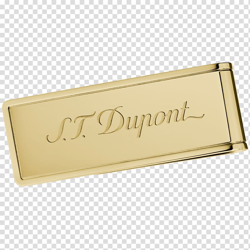 Yellow Gold PVD Money clip Rectangle Coat of arms Banknote Pliers, dupont accessories transparent background PNG clipart