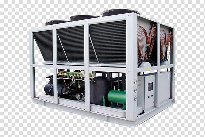 Water chiller Rotary-screw compressor Manufacturing Refrigeration, hvac transparent background PNG clipart
