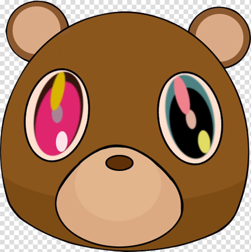 brown bear head illustration, Graduation My Beautiful Dark Twisted Fantasy Art , chicago bears transparent background PNG clipart