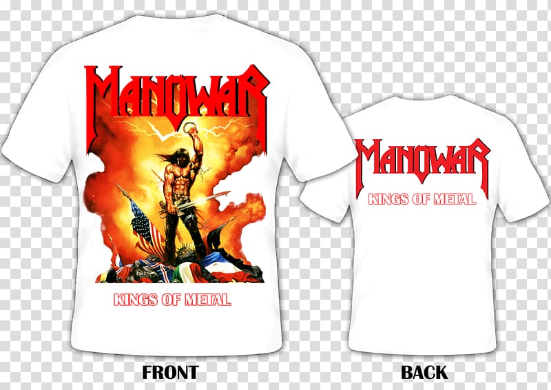 Kings of Metal T-shirt Manowar Logo Compact disc, T-shirt transparent background PNG clipart