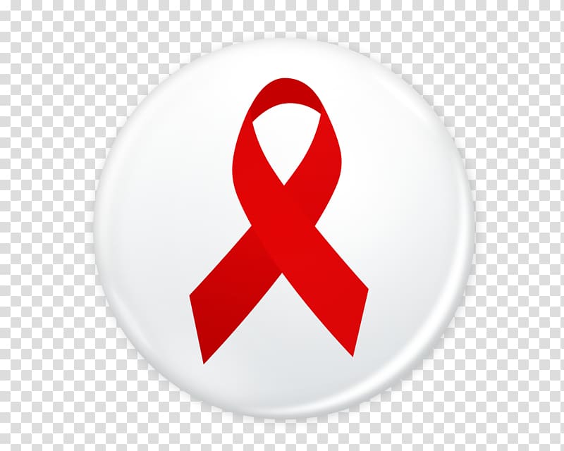 World AIDS Day Red ribbon Symbol Sign, Red ribbon badge transparent background PNG clipart