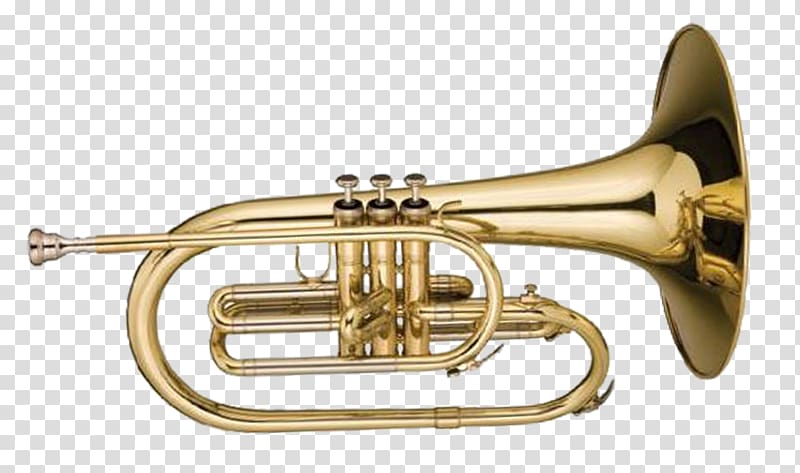 Cornet Mellophone Marching band French Horns Music, trombone transparent background PNG clipart