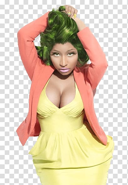 Nicki Minaj, Nicki Minaj Yellow Dress transparent background PNG clipart