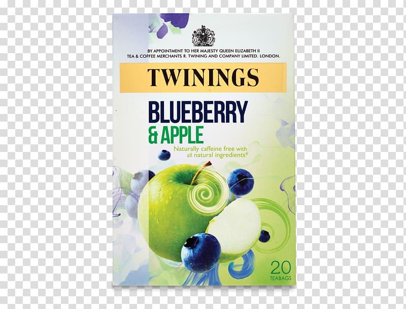 Green tea Fruit Twinings Tea bag, Blueberry Tea transparent background PNG clipart