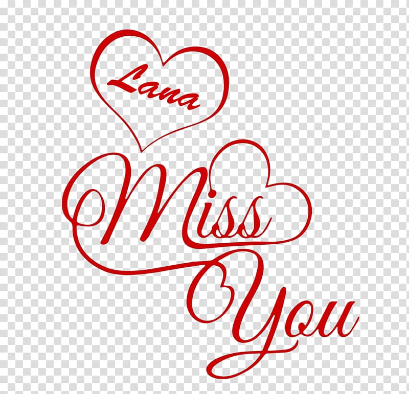 Desktop Name Logo, miss you transparent background PNG clipart