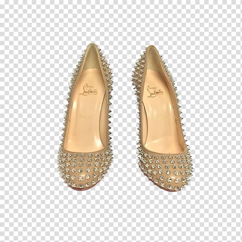 Earring Jewellery Footwear Shoe Beige, louboutin transparent background PNG clipart