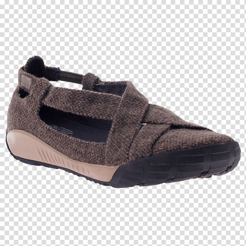 Slip-on shoe Suede Hiking boot, chestnut transparent background PNG clipart