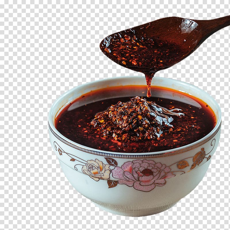 Mole sauce Chicken nugget Barbecue sauce Chili oil, Chili oil transparent background PNG clipart