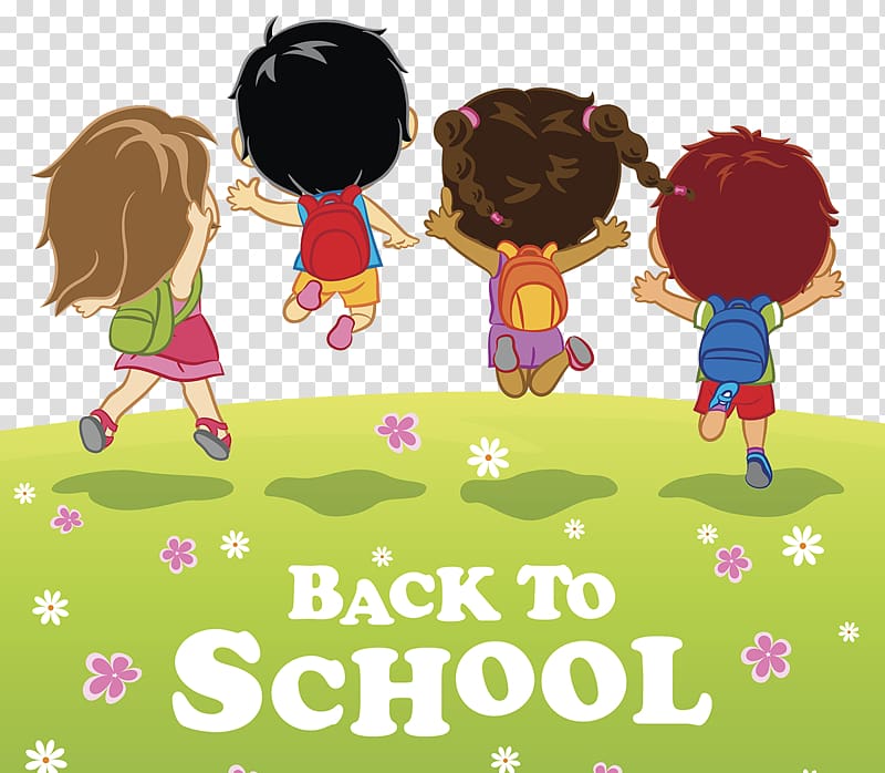 Back to School illustration, Student First day of school Illustration, School back to school transparent background PNG clipart