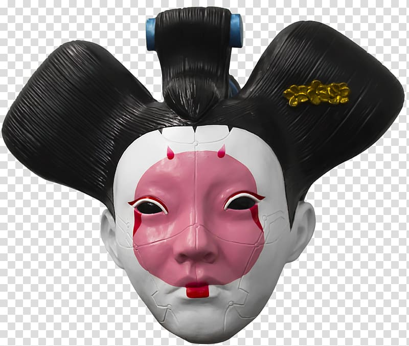 Ghost in the Shell Mask Geisha Costume Motoko Kusanagi, latex mask bondage transparent background PNG clipart