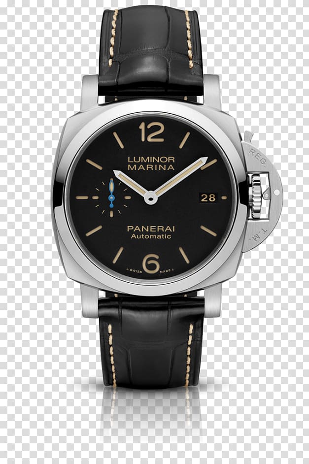 Panerai Men's Luminor Marina 1950 3 Days Automatic watch Movement, watch transparent background PNG clipart