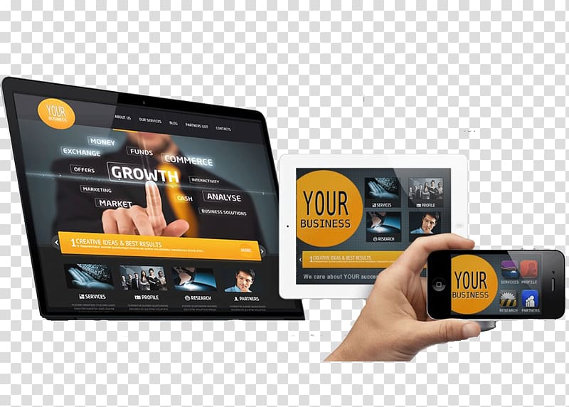 Responsive web design Web development, creative business cards transparent background PNG clipart
