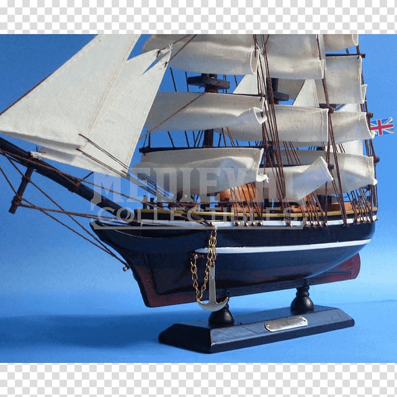 Barque Cutty Sark Brigantine Clipper Windjammer, Ship transparent background PNG clipart
