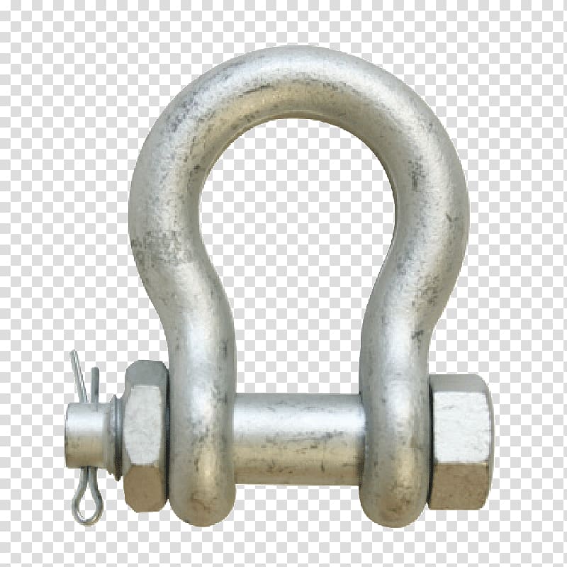 Chain Shackle Bolt Nut Working load limit, shackle transparent background PNG clipart