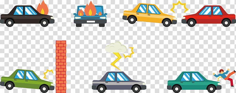 Car Traffic collision Euclidean Accident, Vehicle accidents transparent background PNG clipart