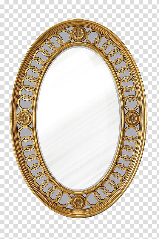 Mirror Ellipse Electrical engineering, Decorative mirror transparent background PNG clipart