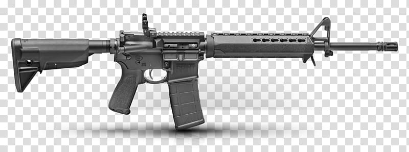 Springfield Armory AR-15 style rifle Firearm Semi-automatic rifle, Colt AR-15 transparent background PNG clipart
