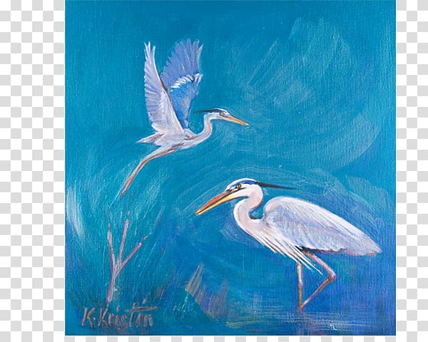 Great blue heron Egret Bird Painting, blue heron transparent background PNG clipart