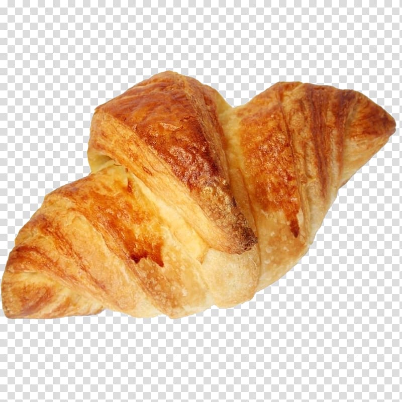 Cream horn Danish pastry Croissant Cannoli, Fresh croissants transparent background PNG clipart