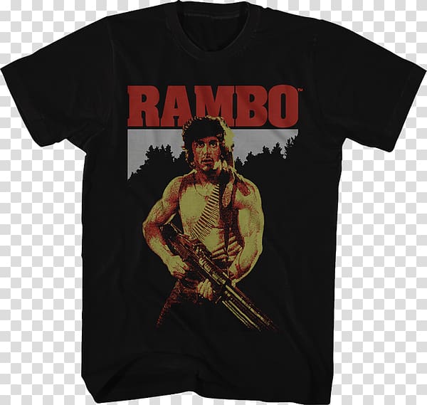 T-shirt John Rambo Clothing, T-shirt transparent background PNG clipart