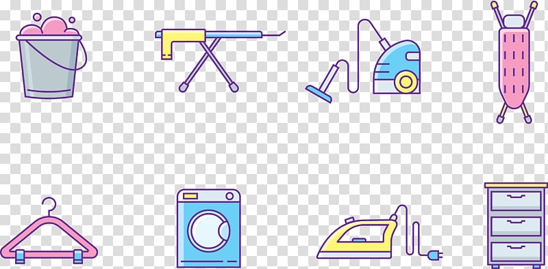 Home appliance Cleanliness Clothes hanger, Cleaning tools transparent background PNG clipart
